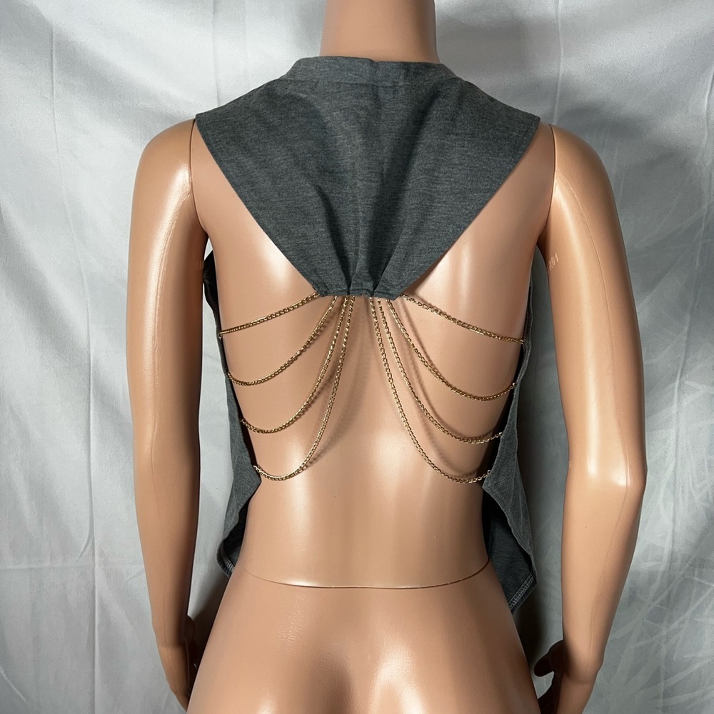 Open back tank top